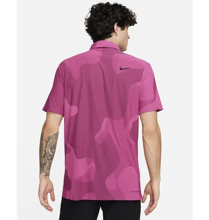 Поло мужское Nike Dri-Fit Adv Tour Camo Golf Polo Pink DR5312-610