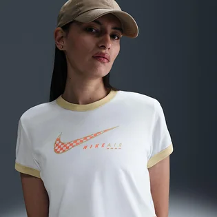 Футболка жіноча Nike Sportswear Club Moto Tee White HQ1707-100
