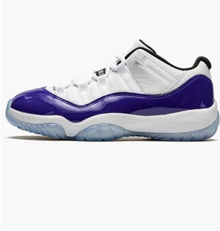 Кроссовки женские Air Jordan 11 Low Wmns White/Violet AH7860-100