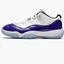 Кроссовки женские Air Jordan 11 Low Wmns White/Violet AH7860-100