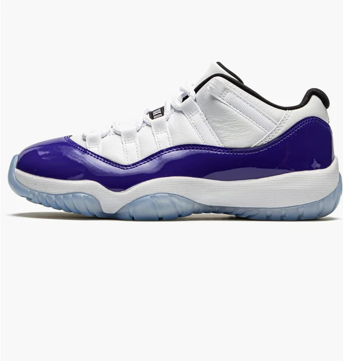 Кросівки жіночі Air Jordan 11 Low Wmns White/Violet AH7860-100