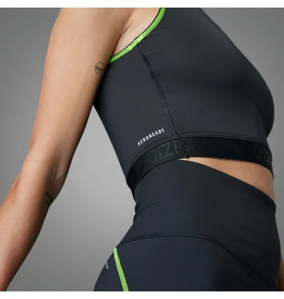 Топ жіночий Adidas Adizero Running Crop Tank Top Black IL1372