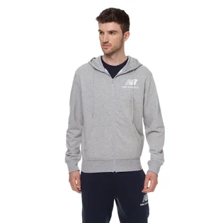 Толстовка чоловіча New Balance Ess Stacked Fz Grey MJ03558AG