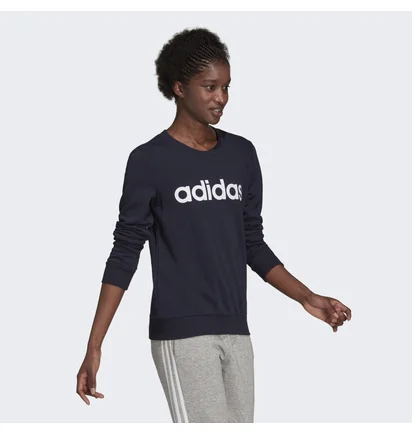 Свитшот женский Adidas Essentials Logo Sweatshirt Black H10141