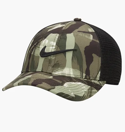 Кепка унисекс Nike Df Arobl L91 Cap Camo/Green Dv2992-010