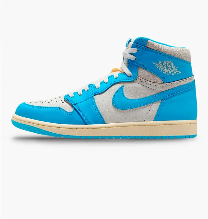 Кроссовки мужские Air Jordan 1 Retro High Og Unc Reimagined Light Blue/White DZ5485-402