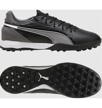 Сороконожки унисекс Puma King Match Tt Black/Grey 107879-01