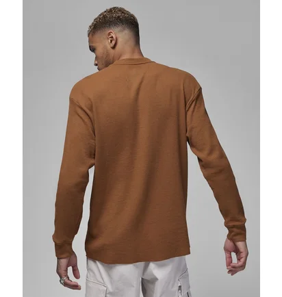 Лонгслив мужской Air Jordan Essentials Waffle Knit Top Brown FD7461-281