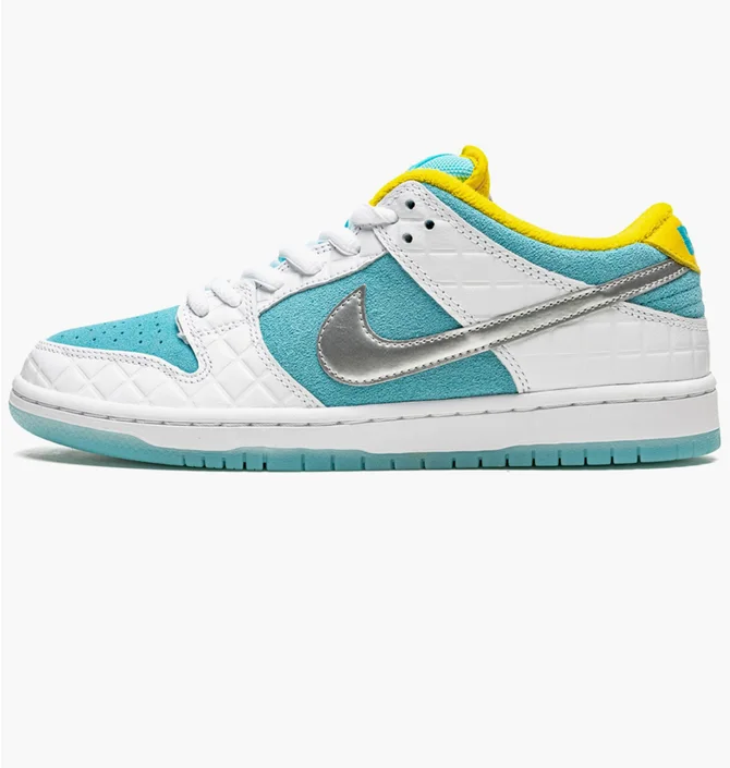 Кроссовки унисекс Nike Sb Dunk Low White/Turquoise DH7687-400