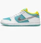 Кроссовки унисекс Nike Sb Dunk Low White/Turquoise DH7687-400