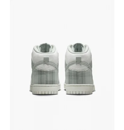 Кросівки чоловічі Nike Dunk High Retro Se Plaid Casual Shoes White/Grey Dv0826-100
