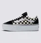 Кеди жіночі Vans Checkerboard Old Skool Stackform Shoe Black VN0A7Q5MTYQ