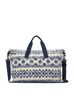 Сумка жіноча Victoria's Secret Cozy Plush Weekender White/Blue 27160241