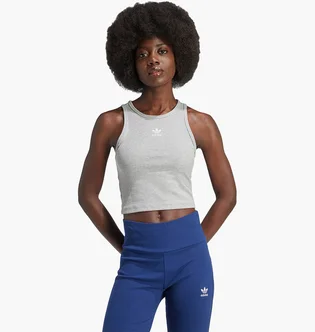 Майка женская Adidas Essentials Ribbed Tank Grey IY9649