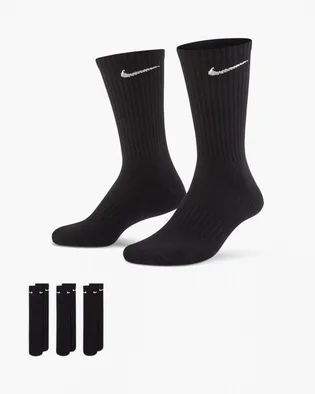 Шкарпетки унісекс Nike U Everyday Cush Crew (3 пари) Black SX7664-010