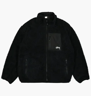 Кофта унисекс Stussy Sherpa Black 118529-0001