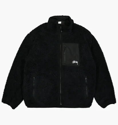 Кофта унисекс Stussy Sherpa Black 118529-0001