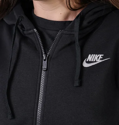 Толстовка жіноча Nike W Nsw Club Flc Fz Black Dq5471-010