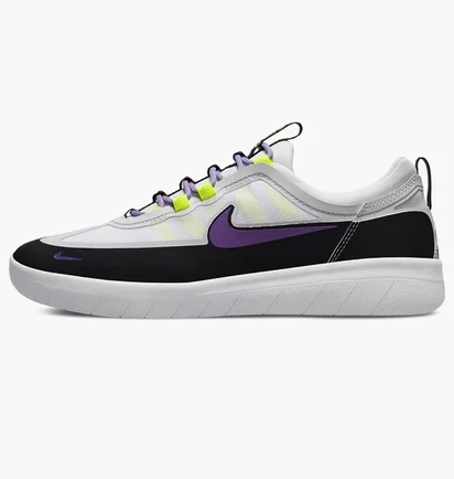 Кроссовки унисекс Nike Skate Shoes White/Black BV2078-009