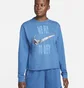 Свитшот женский Nike Swoosh Fly Boxy Long-Sleeve T-Shirt Light Blue Dx0726-407