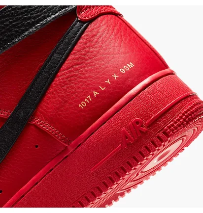 Кроссовки мужские Nike X Alyx Air Force 1 Red CQ4018-601
