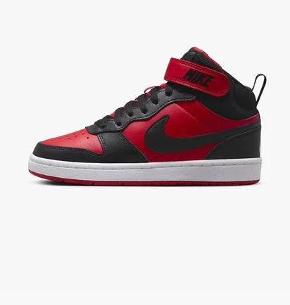 Кросівки дитячі Nike Court Borough Mid 2 Black/Red CD7782-602