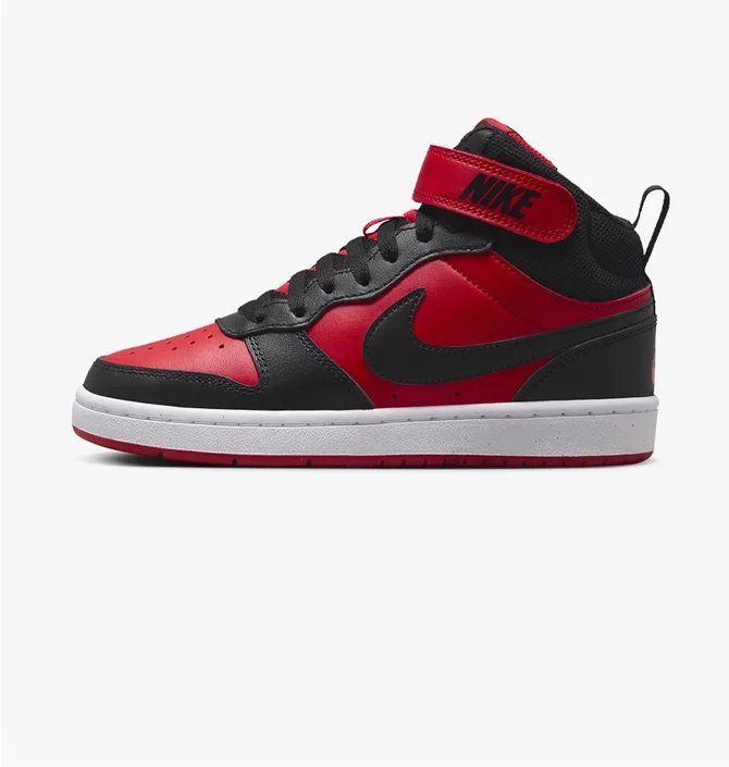 Кросівки дитячі Nike Court Borough Mid 2 Black/Red CD7782-602