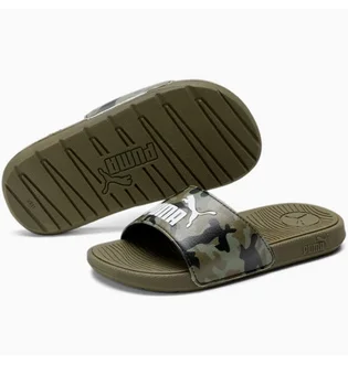 Тапочки детские Puma Cool Cat 2.0 Camo/Green 390891-01