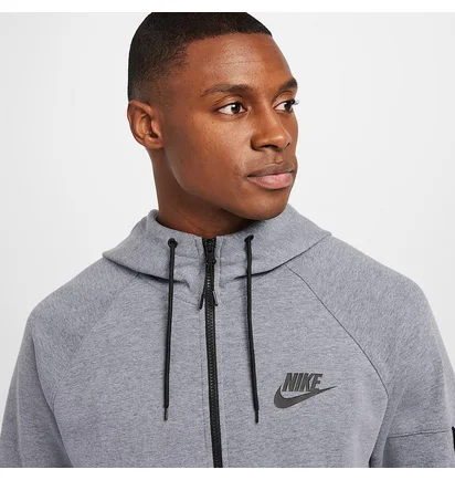 Толстовка мужская Nike Sportswear Tech Fleece Essential Full Zip Grey DD5284-451