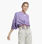 Футболка жіноча Adidas Dance Crop Versatile Sweatshirt Violet IC6685