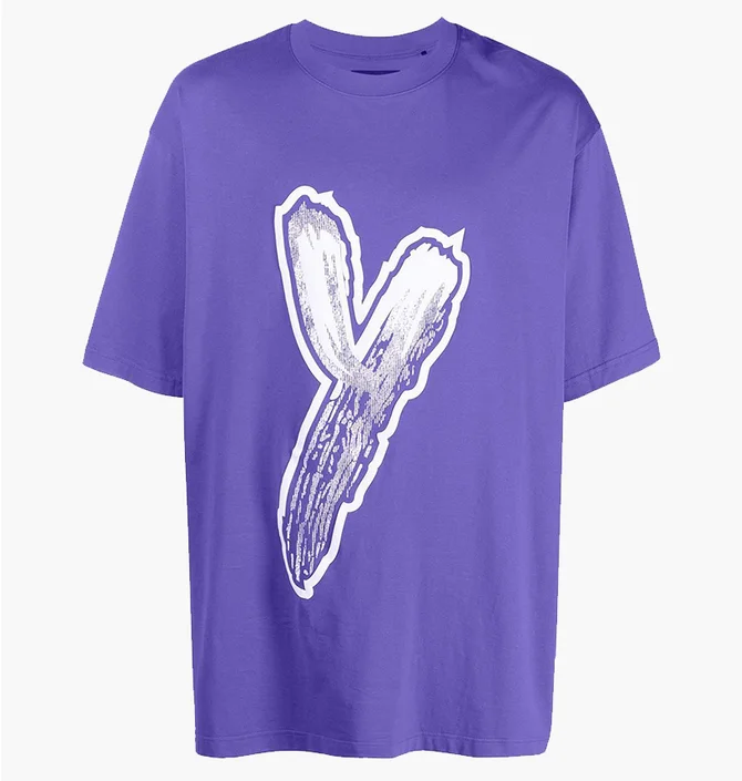 Футболка мужская Adidas Y-3 Logo Gfx Tee Oversized Violet HY1273