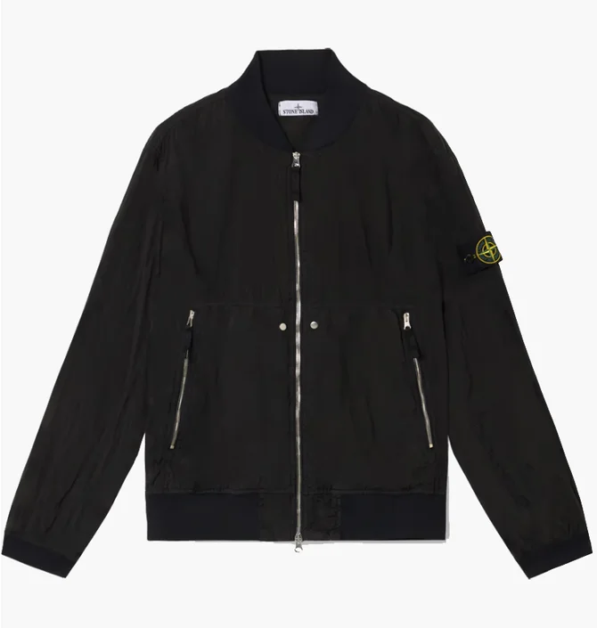 Бомбер мужской Stone Island Nylon Metal Watro-Tc In Econyl® Black K1S154100019-S0020-V0029