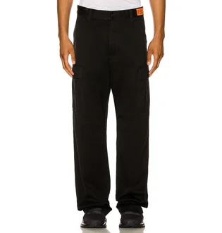 Джинсы мужские Heron Preston Cargo Pocket Baggy Black HMCF010S22FAB0011000