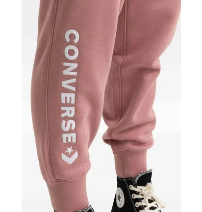Штаны унисекс Converse Wordmark Fleece Pant Emb Pink 10024542-698