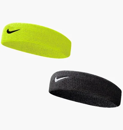 Пов'язка на голову Nike Swoosh Headband 2 Black/Green NNN07-2NB