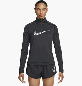 Лонгслів жіночий Nike Camada 1/4 Dri-Fit Swoosh Black FN2636-010