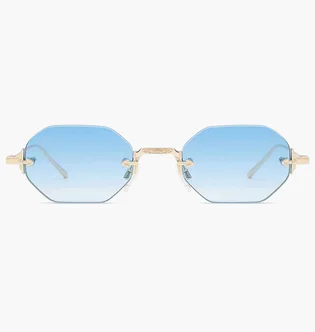 Солнцезащитные очки CAROLINA LEMKE BERLIN Light Blue/Gold CL3252-С3