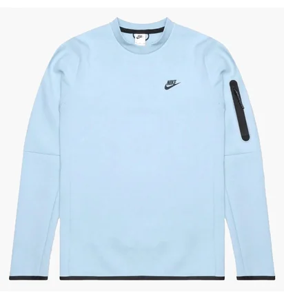 Свитшот мужской Nike Sportwear Tech Fleece Crew Light Blue CU4505-441