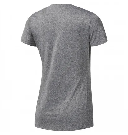 Футболка женская Reebok Reflective Graphic Short Sleeve Running Top Grey D78939