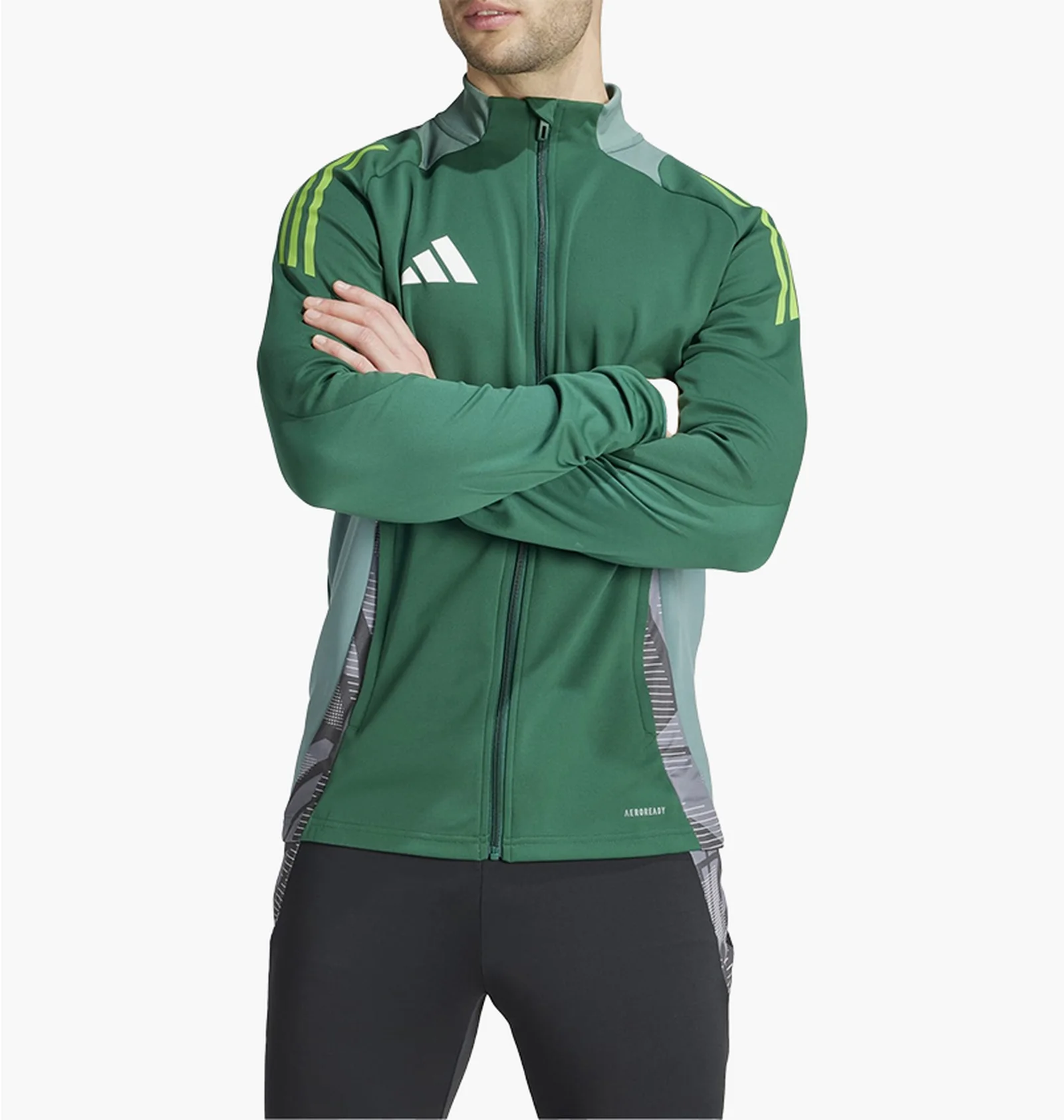 ᐉ Олимпийка мужская Adidas Tiro24 C Tr Jkt Green IR5493 - купить