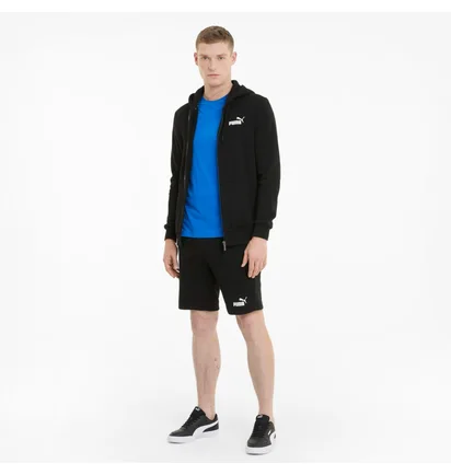 Толстовка чоловіча Puma Essentials Full-Zip Logo Black 586702-01