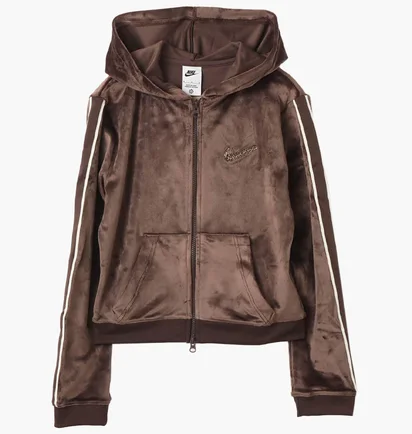 Толстовка жіноча Nike Sportswear Full-Zip Brown IQ0678-237