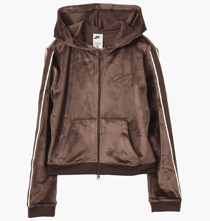 Толстовка жіноча Nike Sportswear Full-Zip Brown IQ0678-237