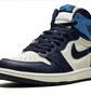 Кроссовки мужские Air Jordan 1 Retro High Og Blue/Beige 555088-140