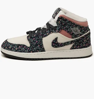 Кроссовки детские Air Jordan 1 Mid Se Beige/Black FJ3451-001
