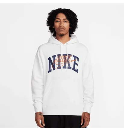 Худи мужское Nike Club Fleece Brushed-Back Hoodie White FV4447-100