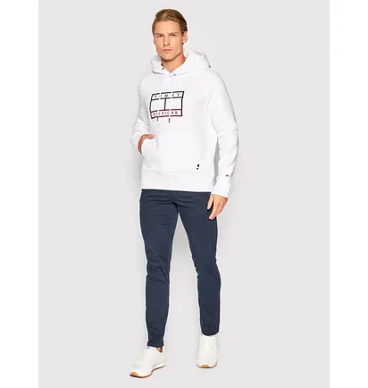 Худі чоловіче Tommy Hilfiger Flag White MW0MW25600