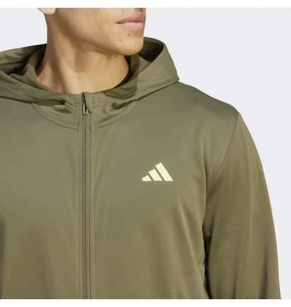 Толстовка мужская Adidas Tr-Es+ Fz Ja Olive IJ9613