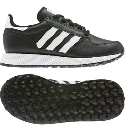 Кроссовки детские Adidas Forest Grove J Core Black White Eg8958