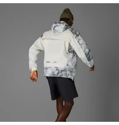Куртка мужская Adidas Nat Geo Wind.Rdy White/Grey JD5838